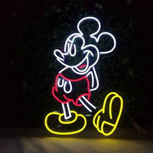 Outdoor custom Led Mickey Mouse flexible neon lights for party decoration advertising decoration