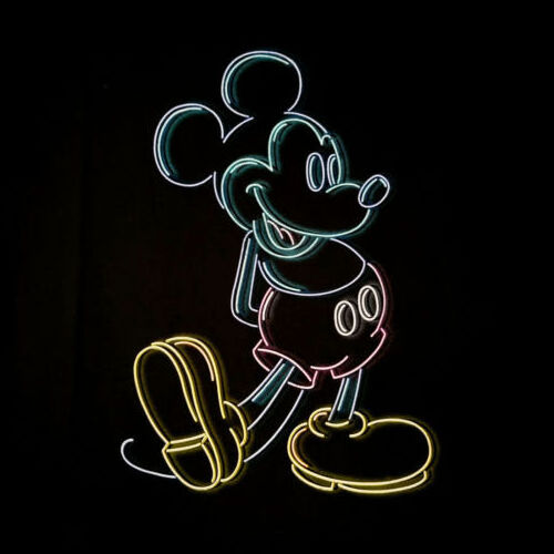 Outdoor custom Led Mickey Mouse flexible neon lights for party decoration advertising decoration