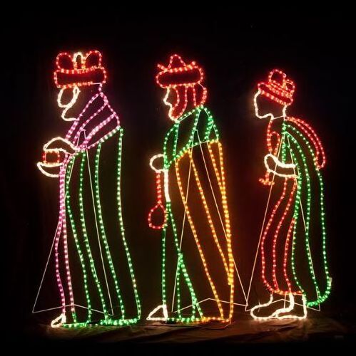 LED 2D motif light for indoor/outdoor decoration christmas decoration nativity of jesus three wiseman