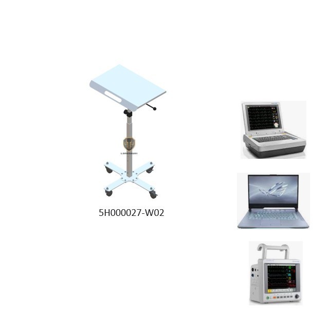 hospital furniture computer monitor medical trolley cart for Defibrillator device