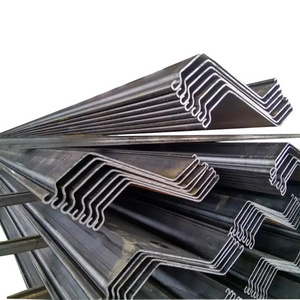 customized carbon steel sheet pile Q345b Q295 Sy295 steel sheet piles z type for Concrete building materials