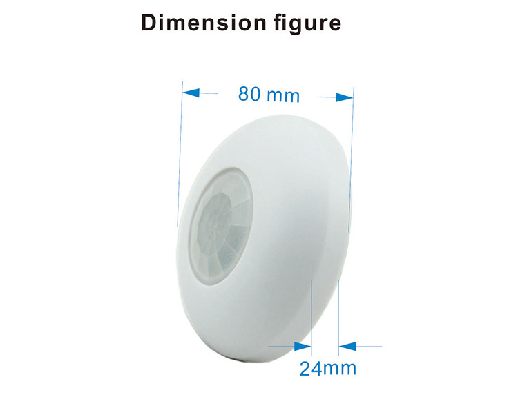 Wired PIR Motion Detector DC12V 24V long detection range wide angle human presence Infrared Motion Burglar Systems LS-818-6B