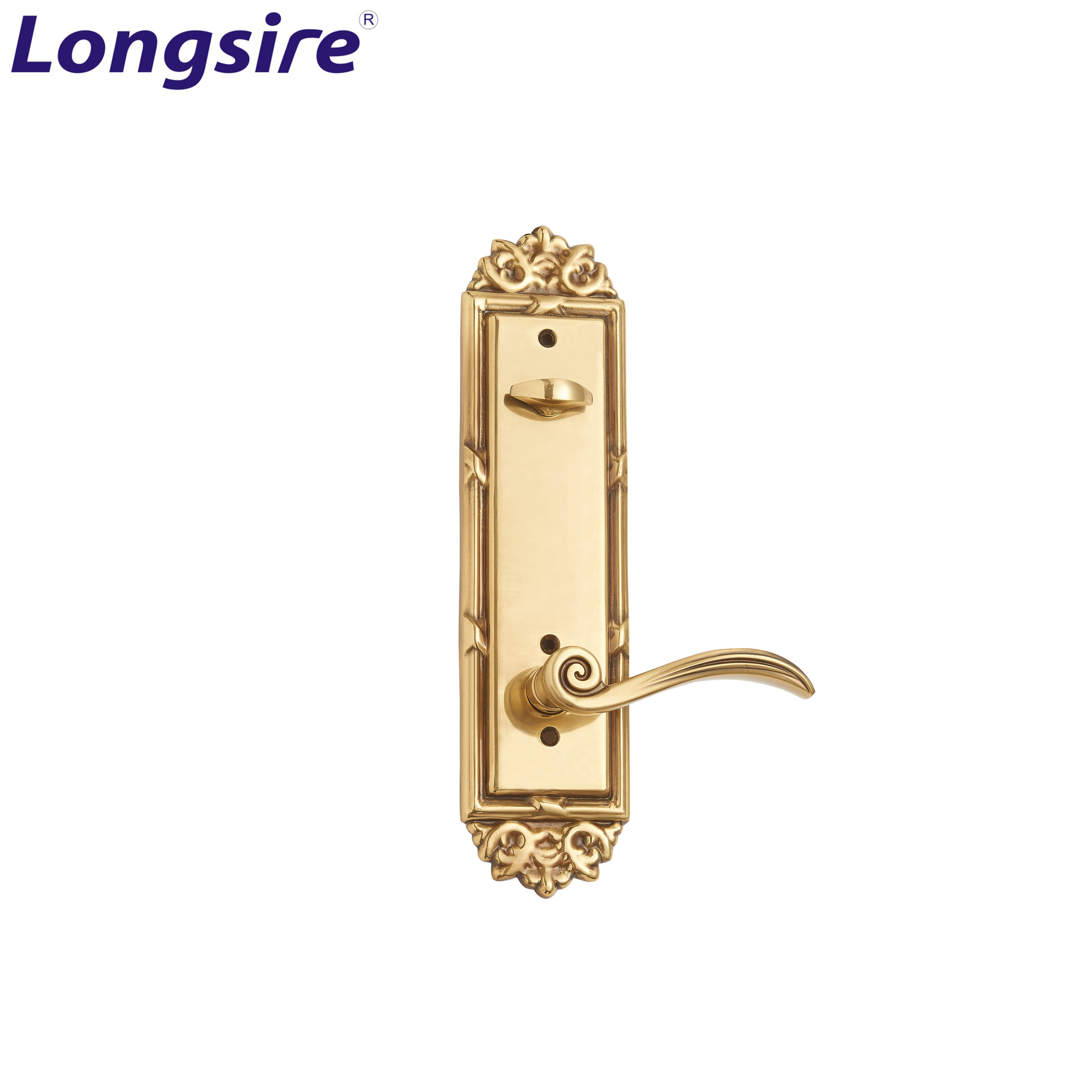 Luxury European Style Villa Gate Double Sided Door Handle Set Lock Zinc Alloy Entry Door Grip Handle Lock Set