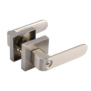 zhongshan modern fancy door handles durable easy install door lever door lock with keys tubular lever privacy latch hardware