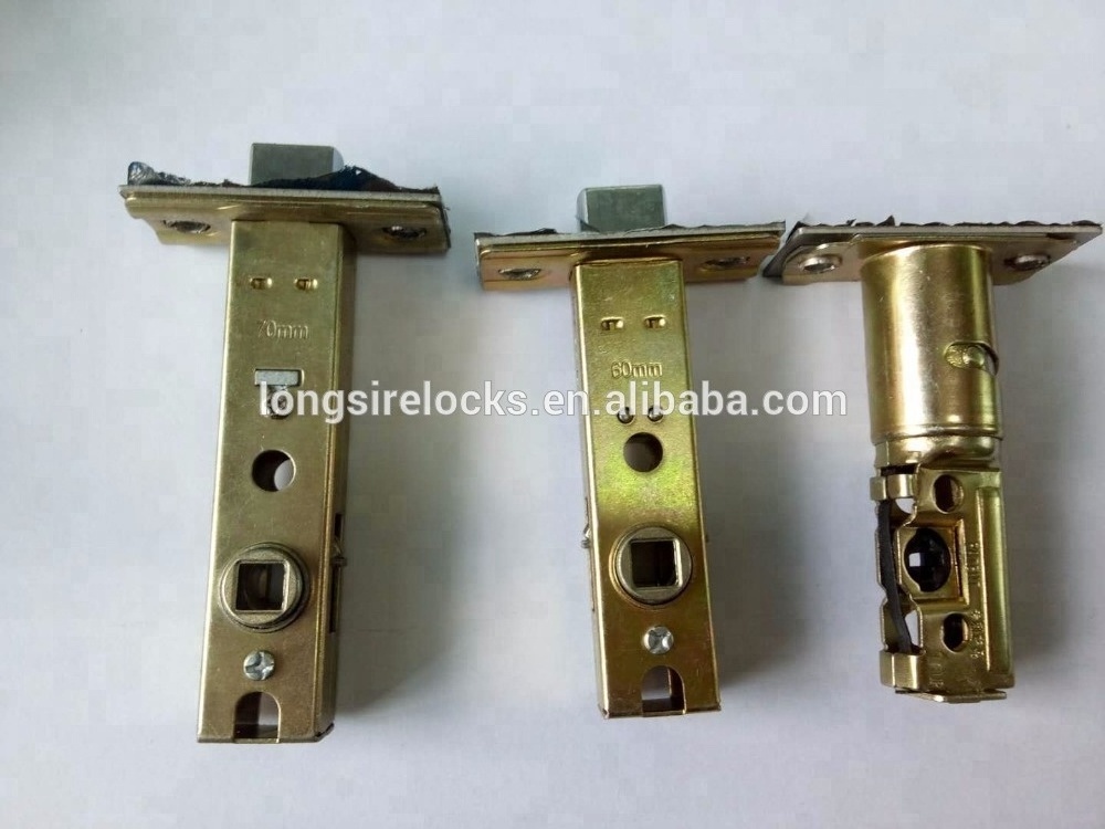 Commercial Deadbolt Latch Brass Cylinder Latch Bolt Color-Zinc Electroplating Door Bolt Latch Dead Bolt