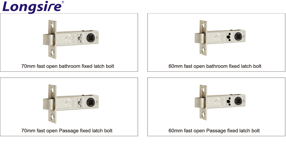 Tubular Latch Interior Door Lock Bolt Latch Fast Open Bathroom Privacy Door Leverset Lock Latch