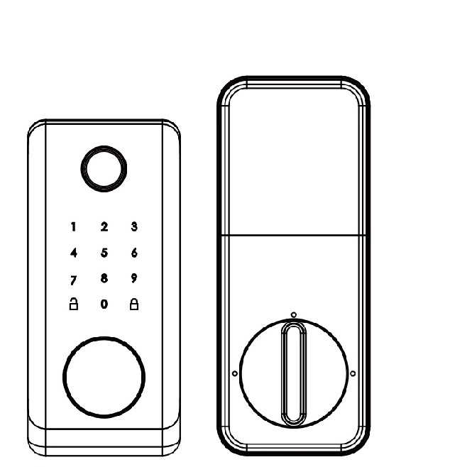 High Quality Smart Lock Electronic TTLock Deadbolt Touch Keypad Code Entry Door Lock Fingerprint Home Door Locks