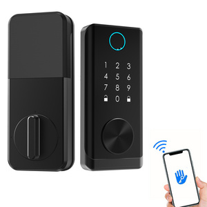 Security Smart Fingerprint Front Door Lock Bluetooth Wifi Keyless App TT Tuya Deadbolt