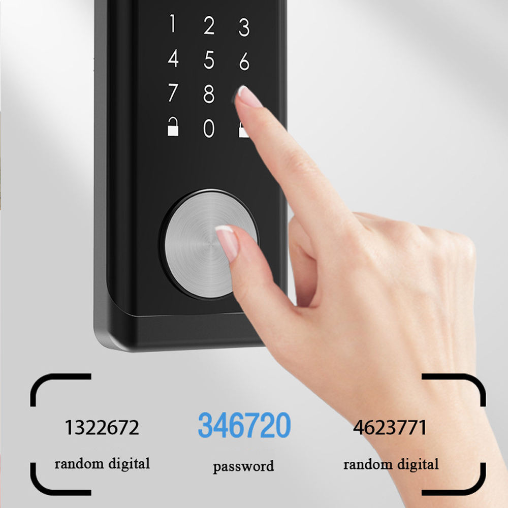 Security Smart Fingerprint Front Door Lock Bluetooth Wifi Keyless App TT Tuya Deadbolt