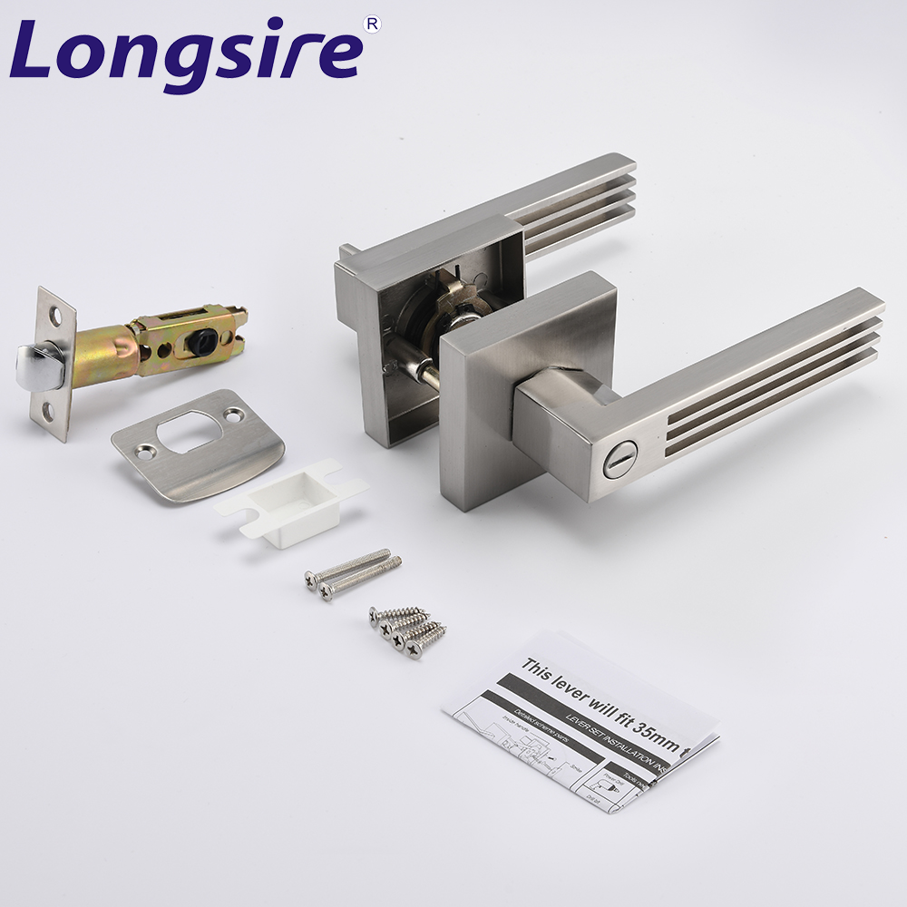 Heavy Duty Modern Contemporary Door Handle Entry Lever Door Locks for Exterior Front Door Lockset