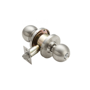 High Quality Doorknob with Lock Ball Indoor Entrance Lock Cylindrical Handle Lockset Door Knobs For Interior Doors