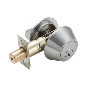 Entrance Function Single Brass Cylinder Door Lock Deadbolt Lock Interior Door Level With Privacy Lock