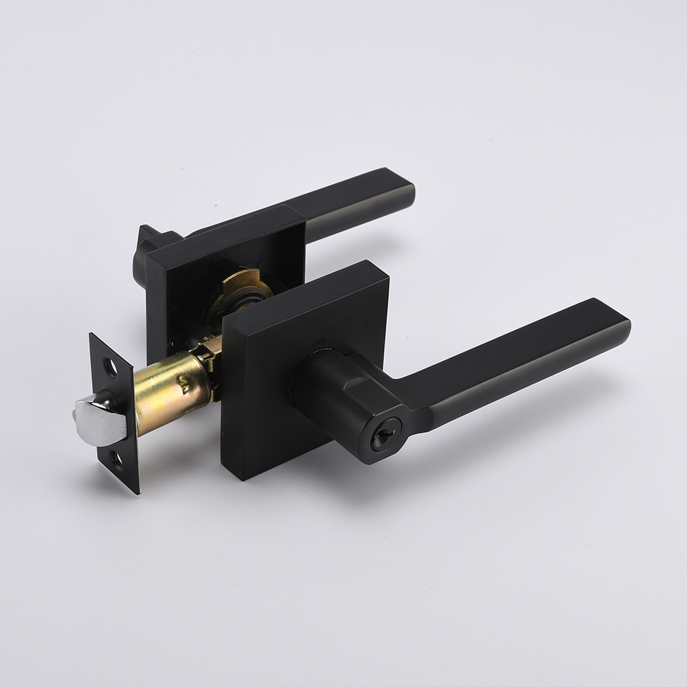 American Commercial Handle Zhongshan Heavy Duty Handle Door Knob Inside Main Entry Tubular Thumb Turn keyed Latch  Lever Lockset