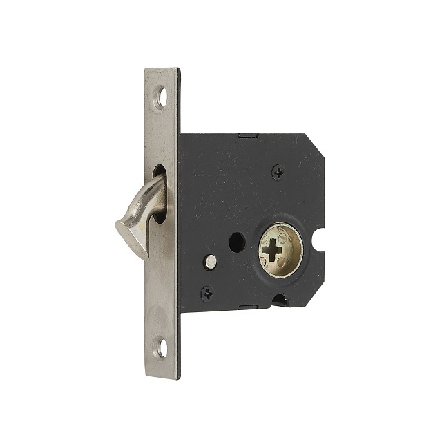 Stainless steel hidden hook lock factory Concealed Recessed flush Invisible Pull Handle square sliding wooden door lock