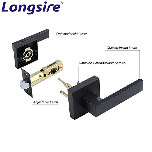 Wholesale Good Quality Black Korean Door Lock Bedroom Door Locks Handles Lock Handle With Key