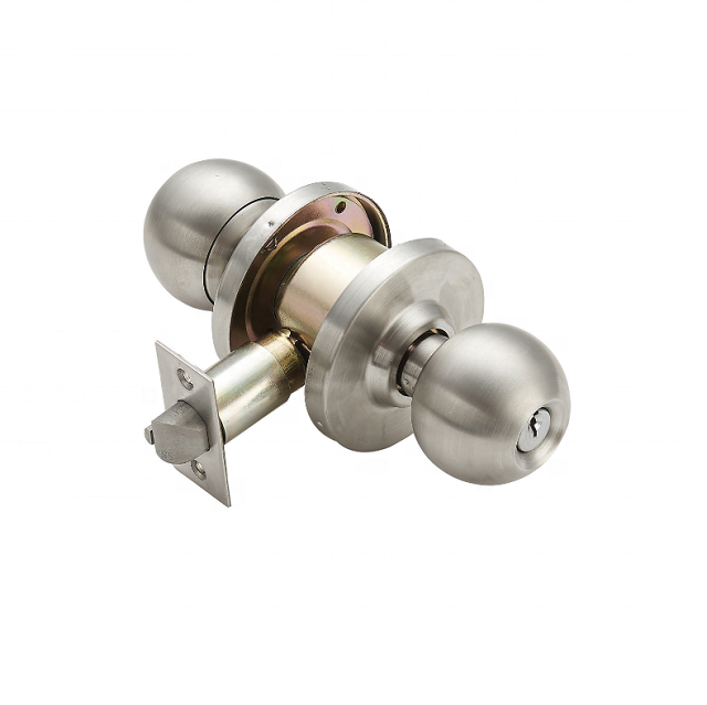 High Quality Doorknob with Lock Ball Indoor Entrance Lock Cylindrical Handle Lockset Door Knobs For Interior Doors