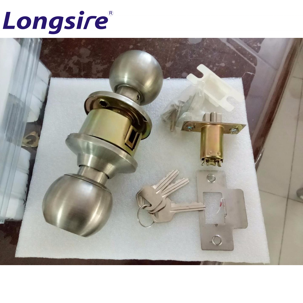 ANSI Entry Entrance Keyed Privacy Passage Door Knob Lock and Single/Double Cylindrical Cylinder Deadbolt Pack Home Set