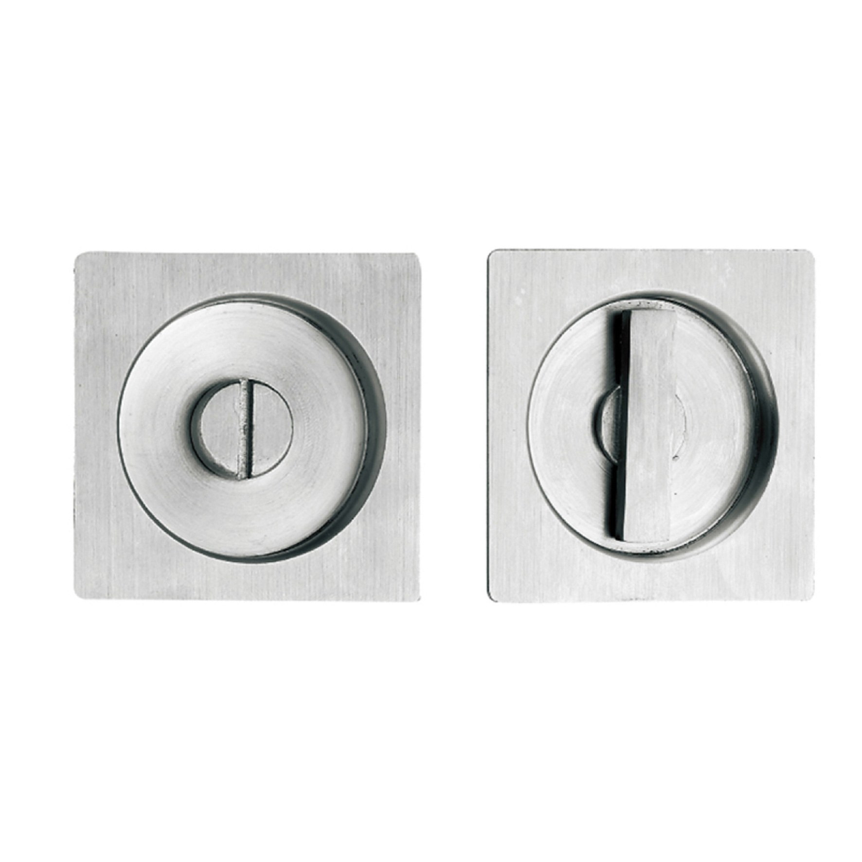 Interior Sliding Door Lock With Key Coin Hole Invisible Recessed Handle Latch Pocket For Bathroom Kitchen Etc