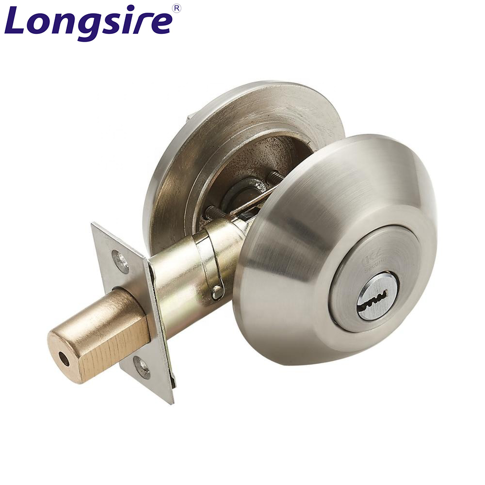 hot selling brass deadbolt doorknob latch door lock double cylinder deadbolt lock 5 pin combo door deadbolts lock