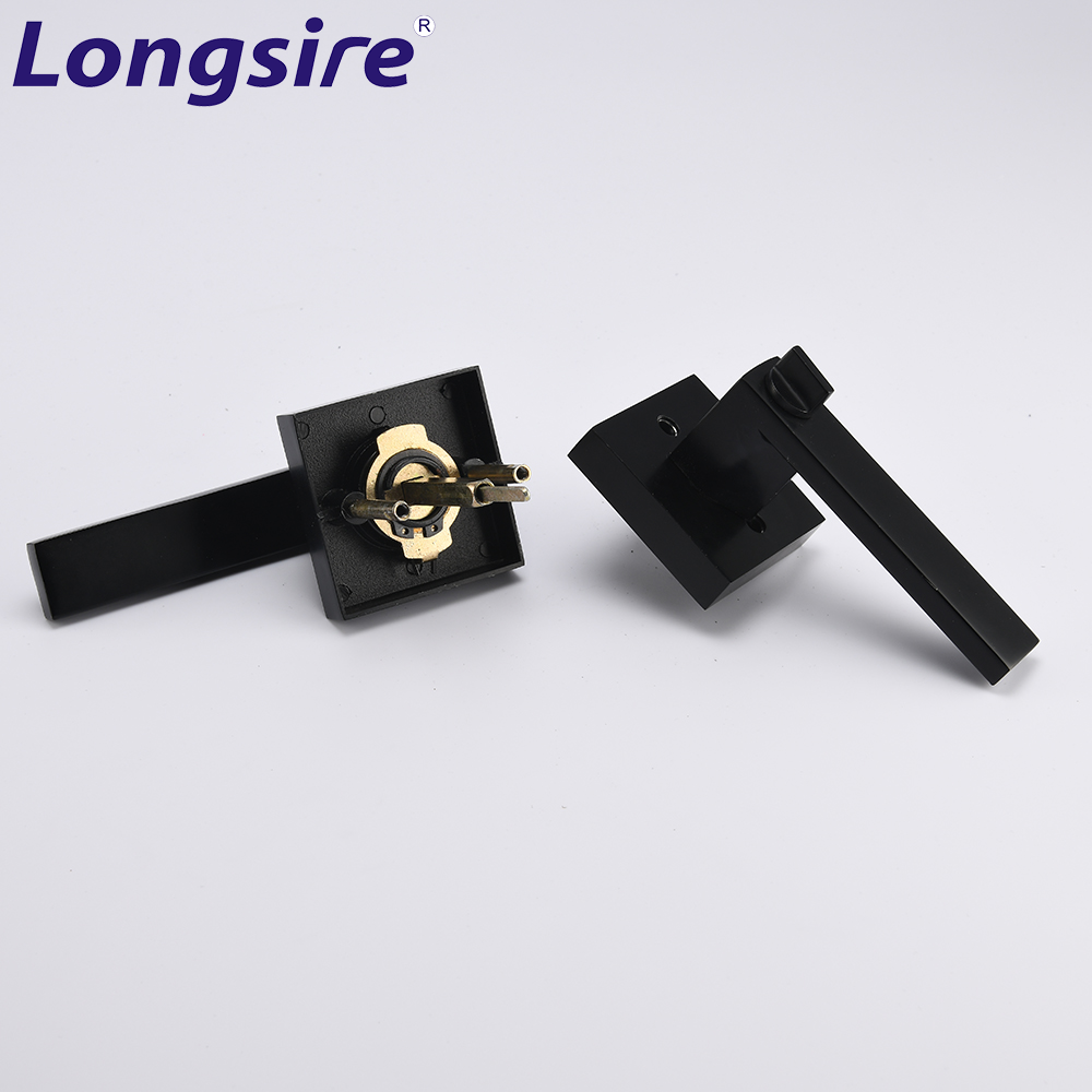 Wholesale Good Quality Black Korean Door Lock Bedroom Door Locks Handles Lock Handle With Key