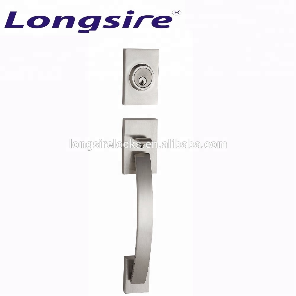 Modern zinc alloy z-wave security devices interior America style door handle locksets