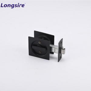 Square Black cavity slider turn privacy passage sliding pocket door lock