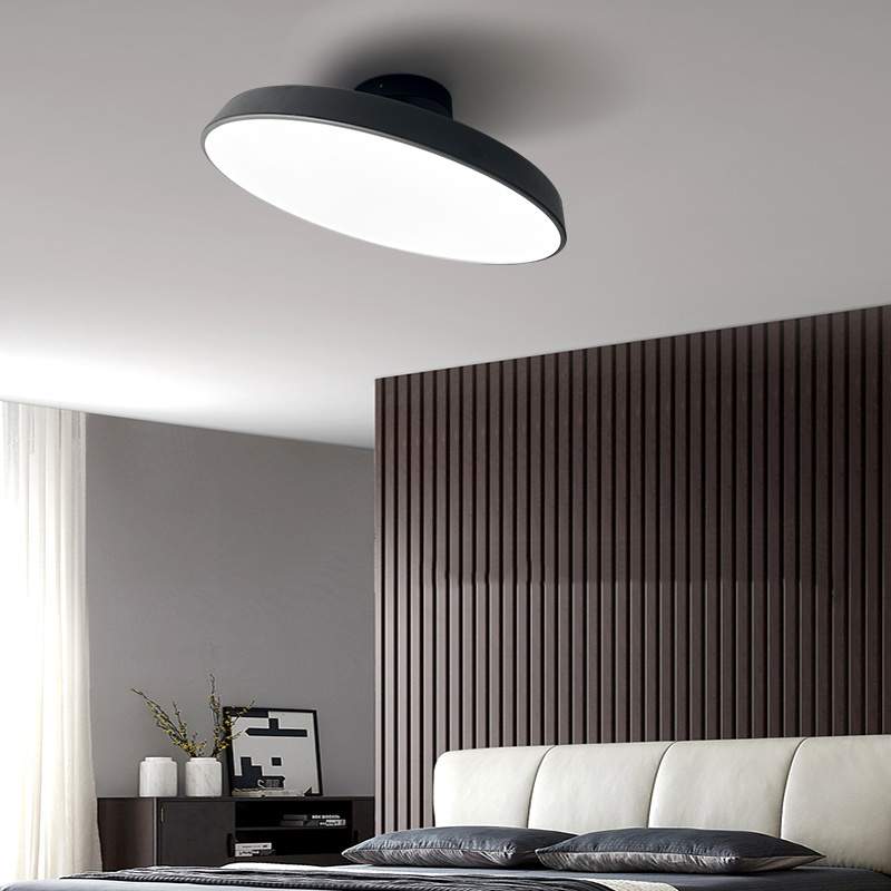 modern adjustable lightDining Bed Room Indoor Home semi flush mount Lighting black white LED ceiling light