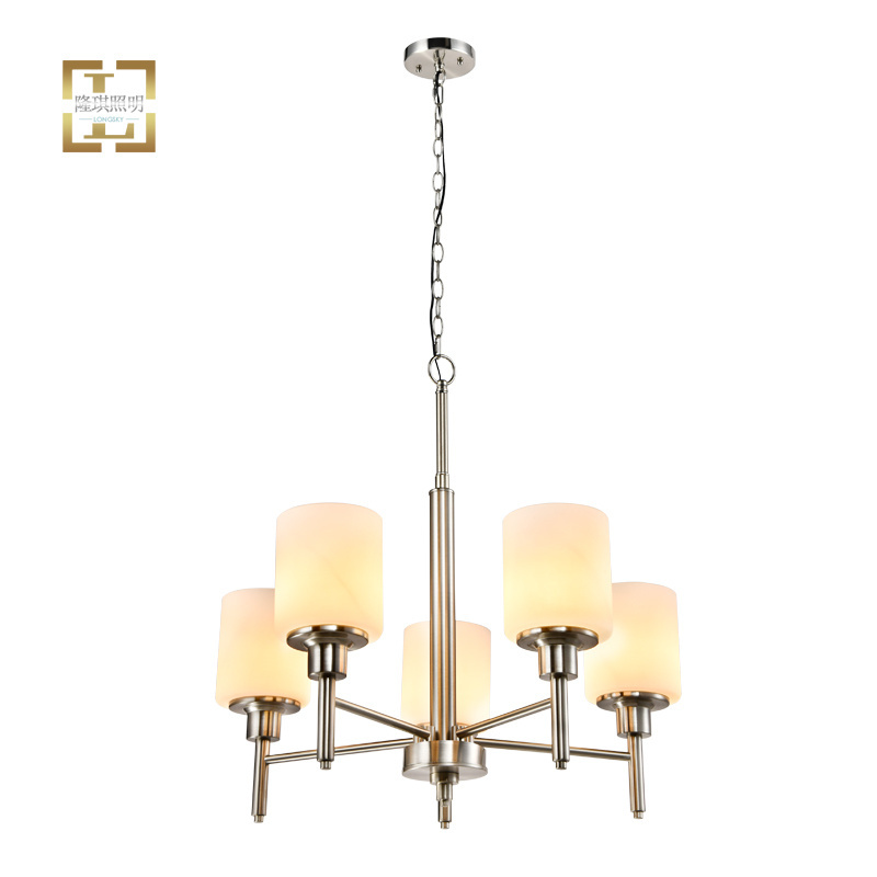 ETL 110v modern Nickel 5 Light modern chandelier luxury chandeliers modern pendant light large glass chandeliers for farmhouse