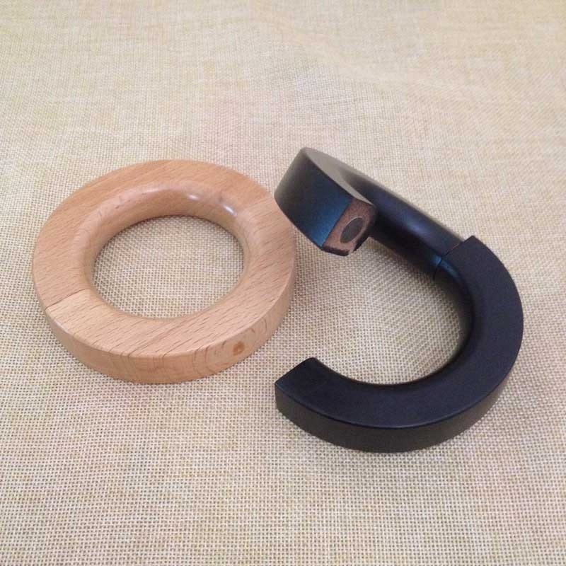 Beech wood circle scarf hanger ring scarf hanger