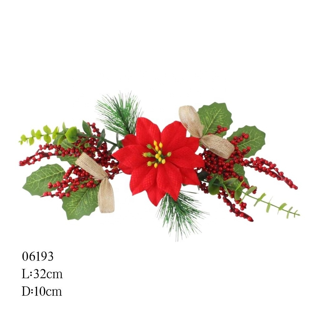 Christmas Decoration Supplies Picks Articulos Decoracion Artificial Foam Christmas Glitter Flower Picks