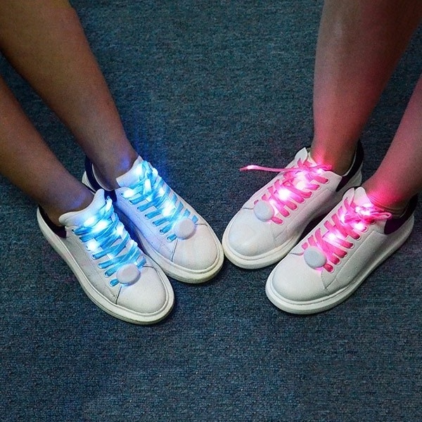 Multi color Light Up Laces Flashing Colorful Nylon Shoe Strings LED Shoelaces Wholesale Price