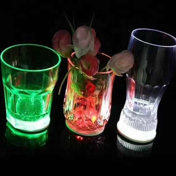 Led Coaster Halloween Bar Decor Light Up For Bottles Sticker Liquor Drinks Wine Water Funny Party Cup Coasters Bottle Lights