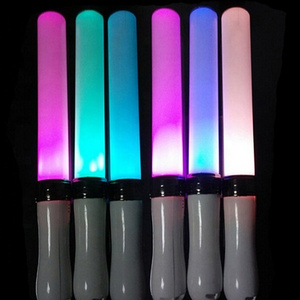 2023 Factory Hot Sales Party With Light Balloons Glow Candy Cotton Baton Up Light Led Stick Foam Glow Party Led Foam Sticks