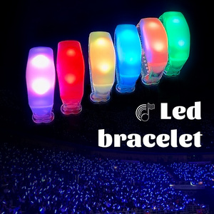 Industry TOP Factory 2024 Party Wedding Customized RFID DMX RGB Light LED Bracelet  wristband Pulsera LED