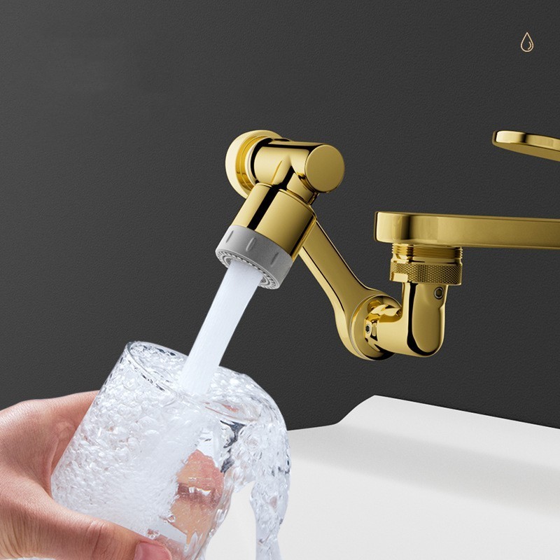 Popularizing Robot Arm Multi-fuction Full Copper Universal Tap Bathroom Shower Mixing Valve Faucet