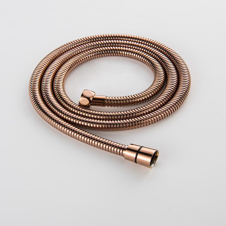 Longstar 2024 Hotselling Wholesale Rose Gold Stainless Steel Hose For Bath & Shower Bathroom Accessories