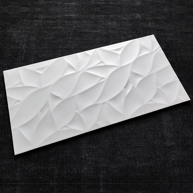 Longstar 2024 Hotselling Skid Resistance Decorative 3D Ceramic White Tiles For Bathroom Walls