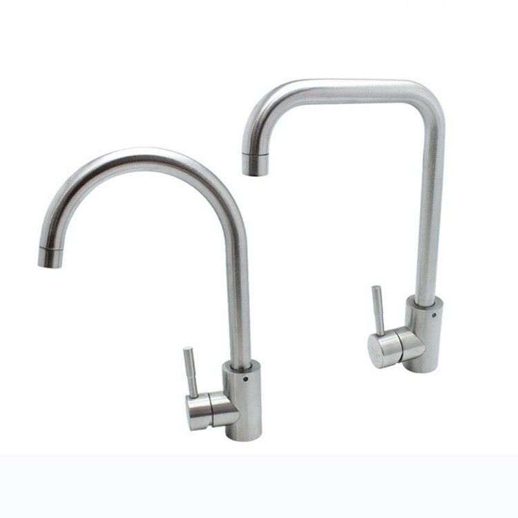 SUS304 Kitchen Faucet Stainless Steel Hot and Cold Mixed Faucet with Soft Water for Kitchen Washing