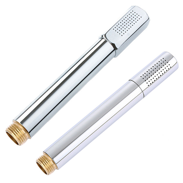 Longstar Microphone Style Copper Head Shower Stainless Steel Handheld Booster Shower Heads