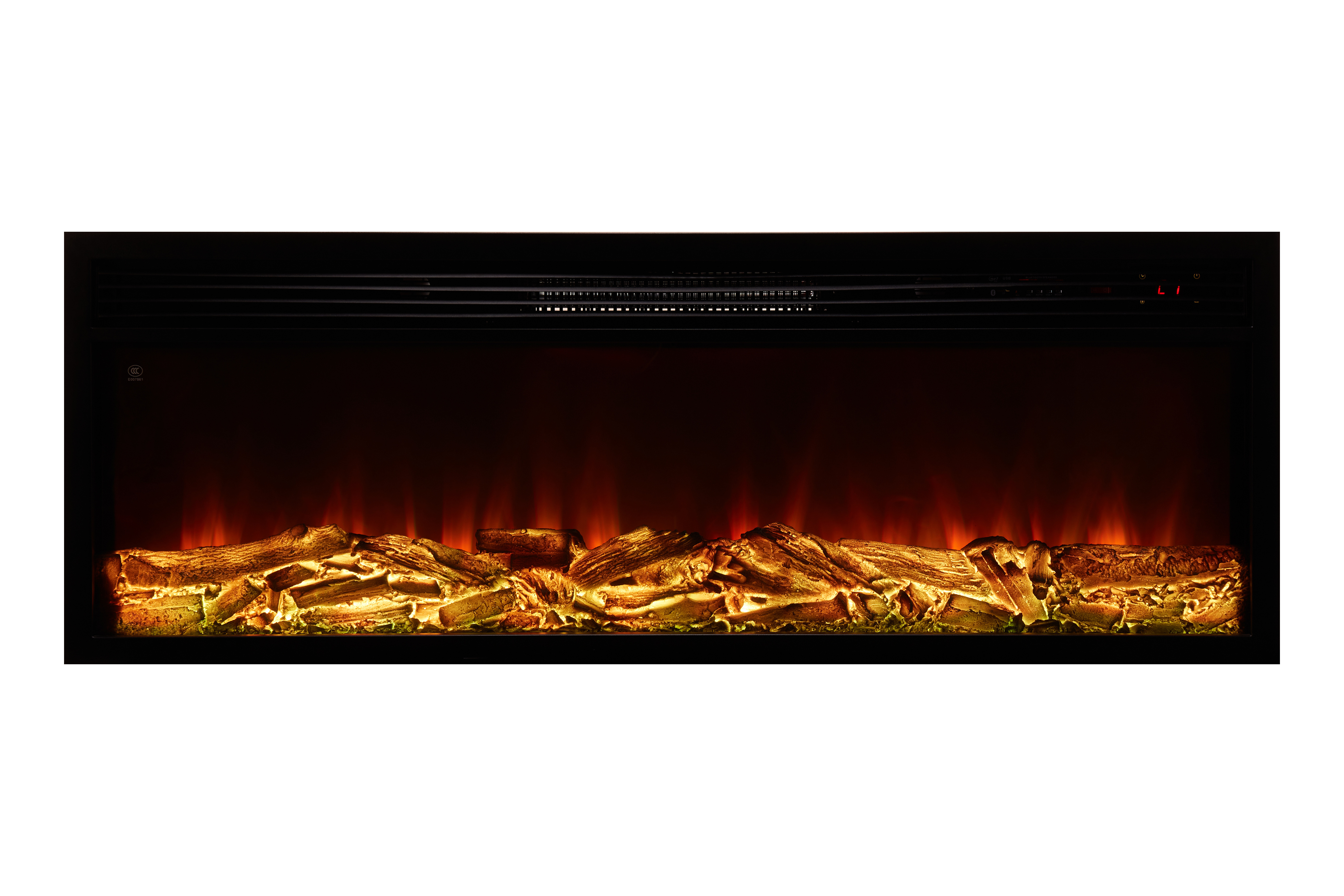 Longstar Hotselling Wholesale Multicolor Flame Cold-Rolled Steel Multiple Sizes LED Heating Electronic Fireplace