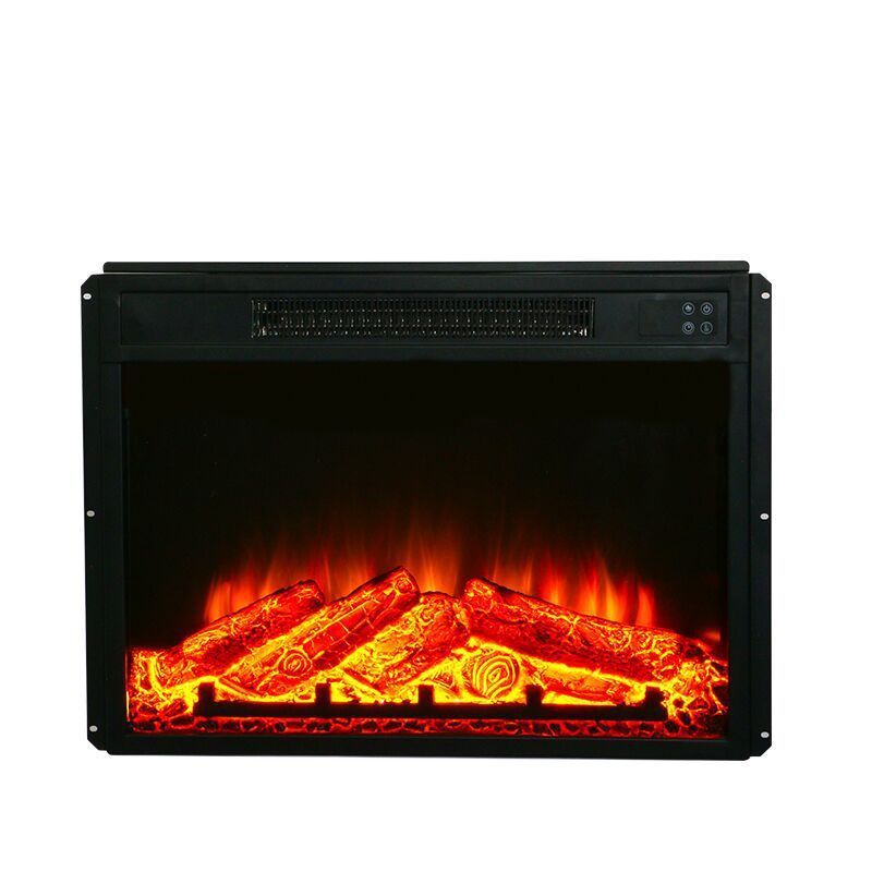 Home Decoration European Style Simulation Flame Decorative TV Background Wall Fireplace Embedded 23 inch Heating Fireplace