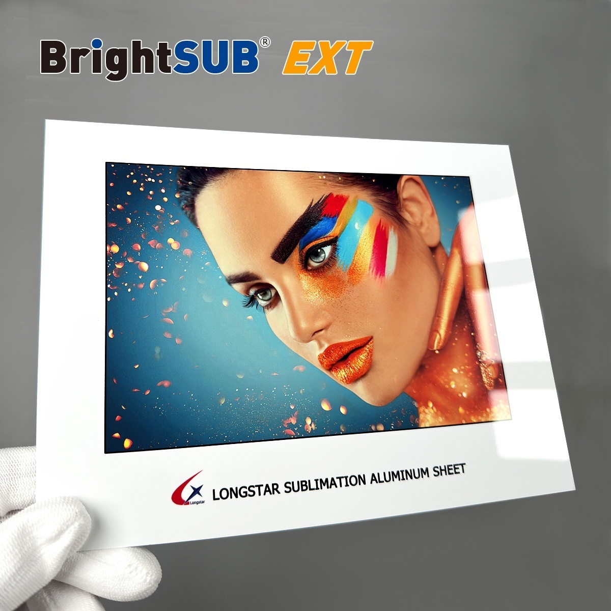 BrightSUB SCX-SA100EXT Outdoor Sublimation Aluminum sheet new brushed gold Heat transfer print outdoor use blank metal aluminum