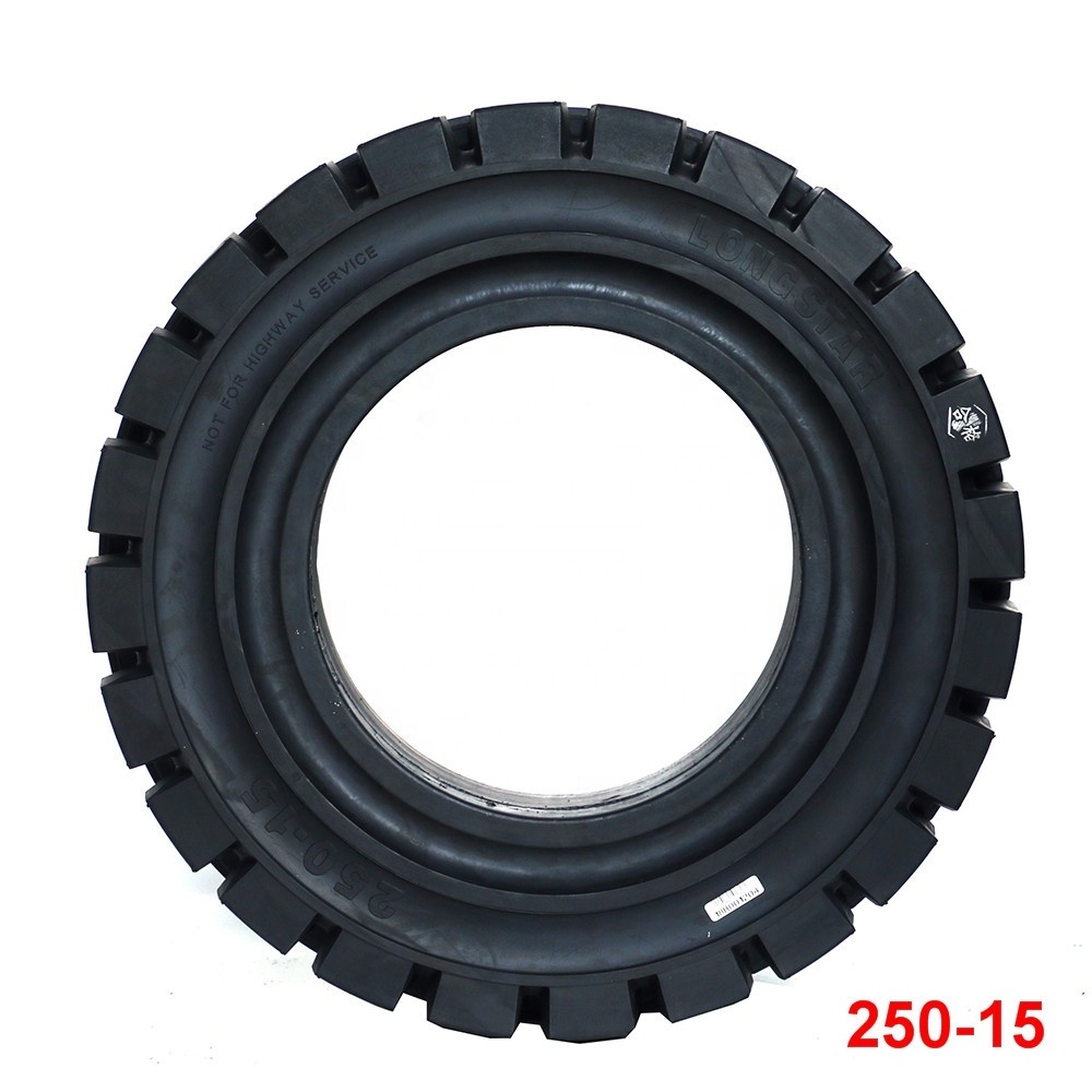 Forklift solid tires 250/70-15 and rubber solid tires 250-15 25015