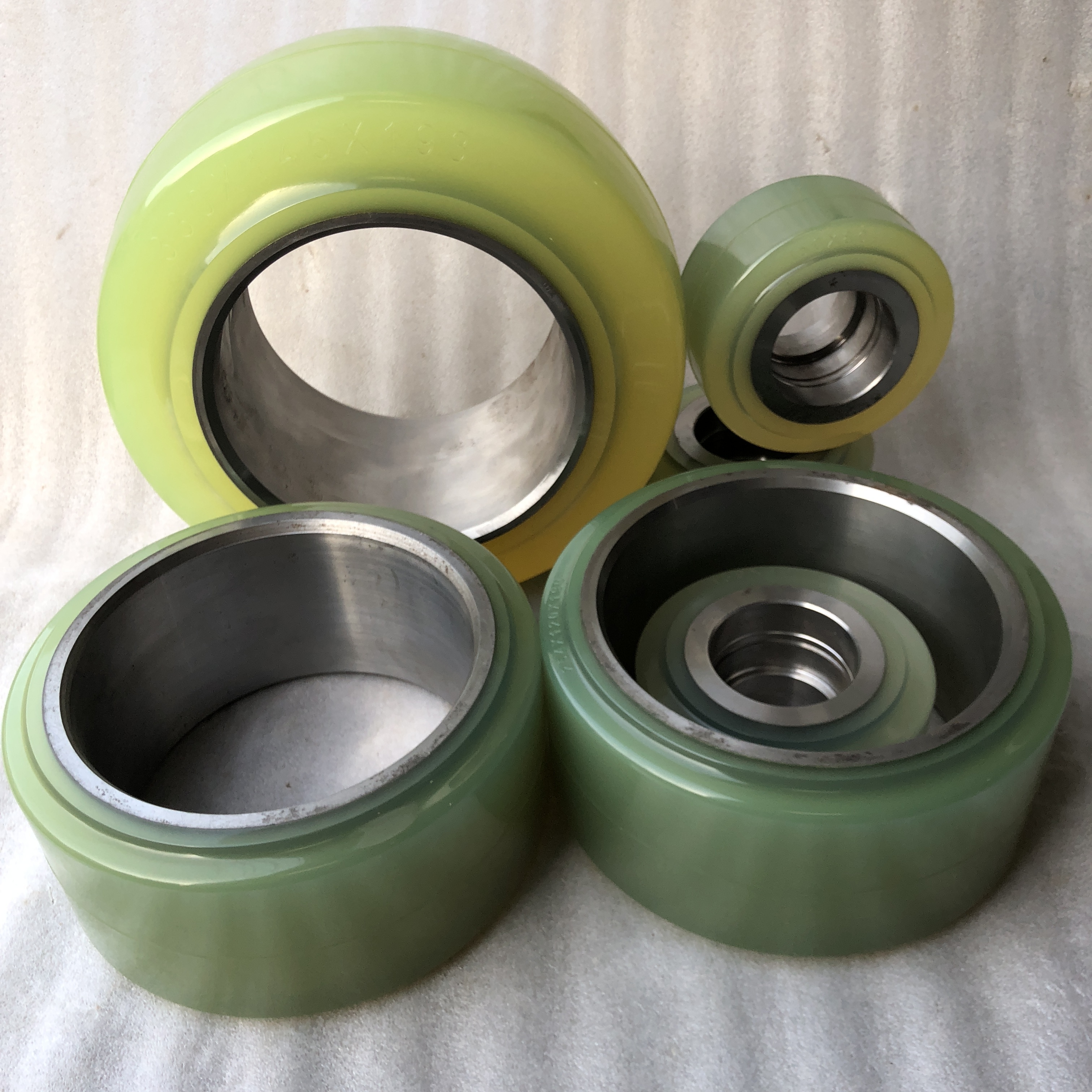 material handling equipment parts 90x100 mm Durable Polyurethane PU solid Tyre with good quality