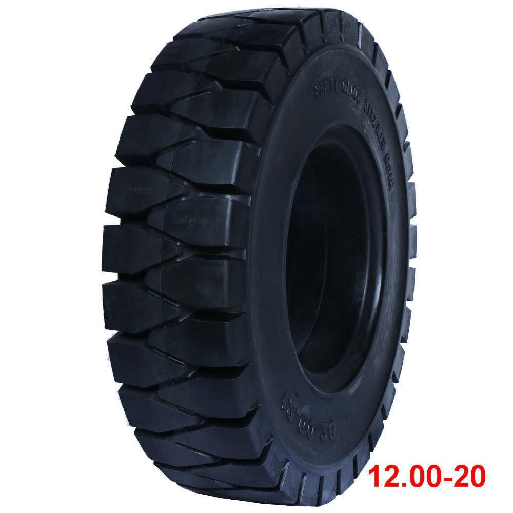 12.00-20 12 20 Inch Rubber Solid Tire For Forklift Heavy Trucks Trailers with long span life