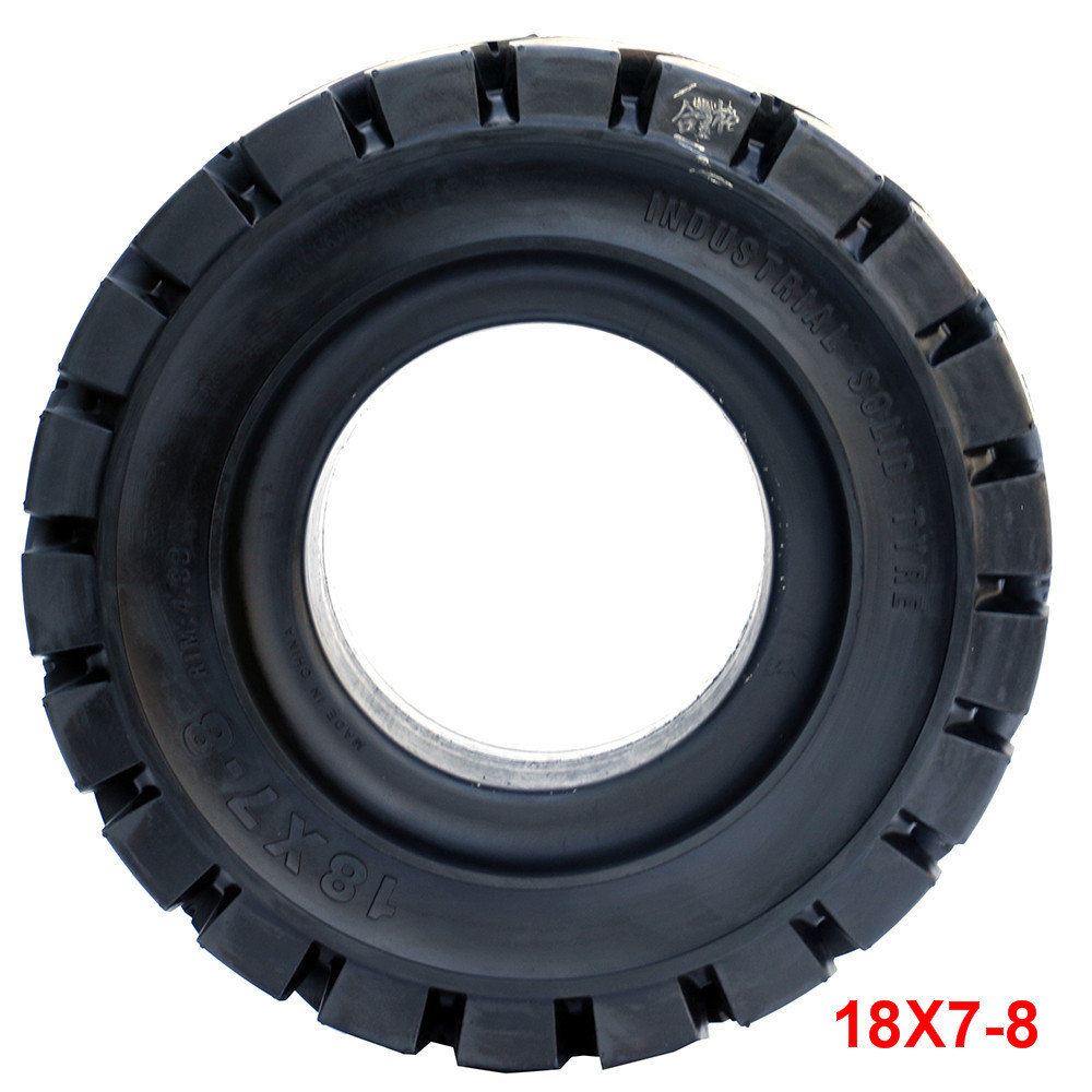 JABIL Factory Produced Solid Forklift Tyre High Quality Rubber Tire 18x7-8 180/70-8