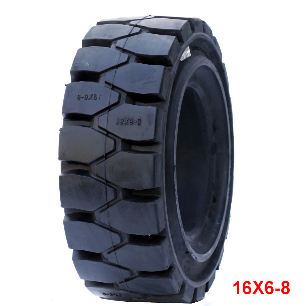 16x6x8 Forklift solid rubber tire 16X6-8 1668 16 6 8 for Linde