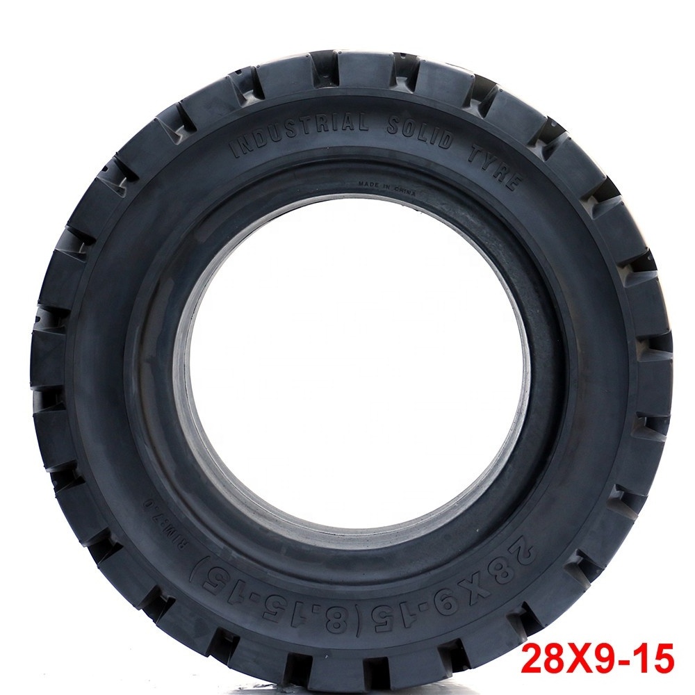 Inflated Solid 600X9 700x12 Forklift Tires With Good Price 28X9-15 8.25-15