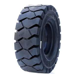 High resistant solid rubber wheel tyre 21x8 - 9 18x7-8 pneumatic solid forklift tyre for forklift truck