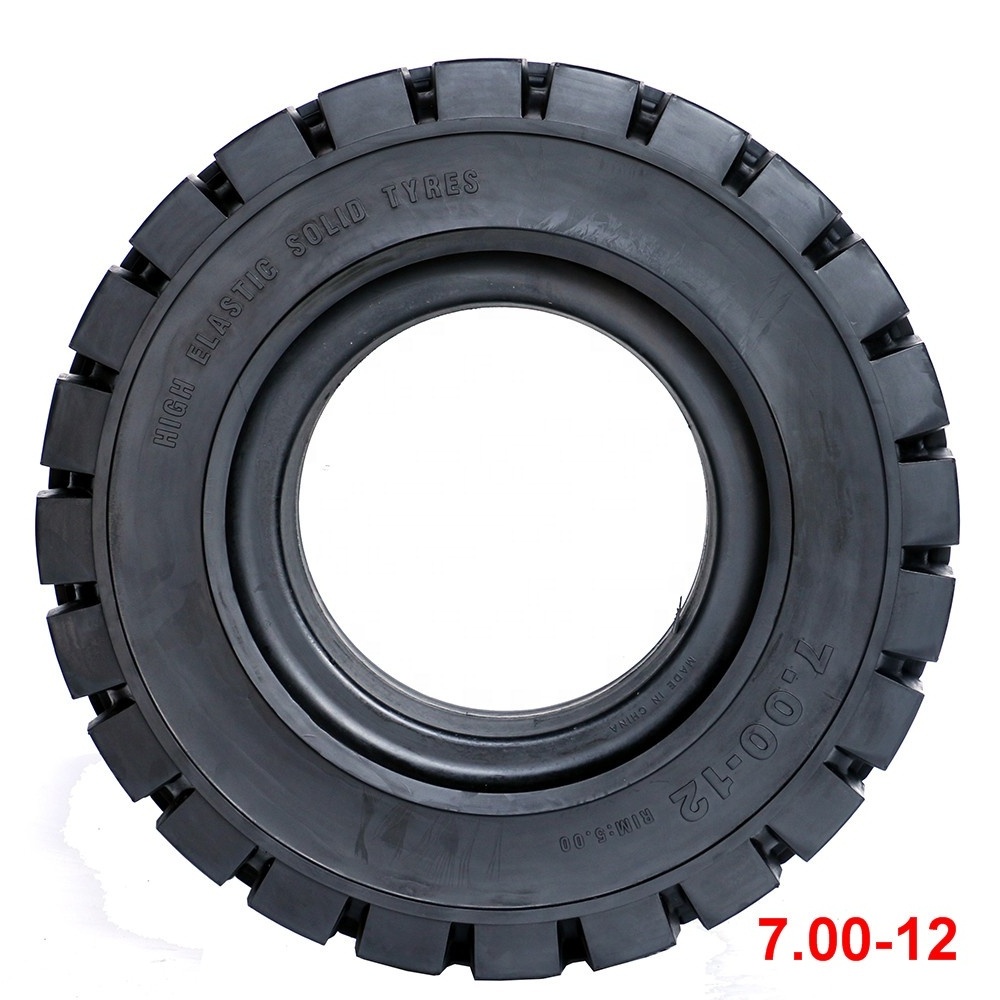 katochi solid tyres for forklifts 700 x 12  tubeless for forklift solid tires for dump truck